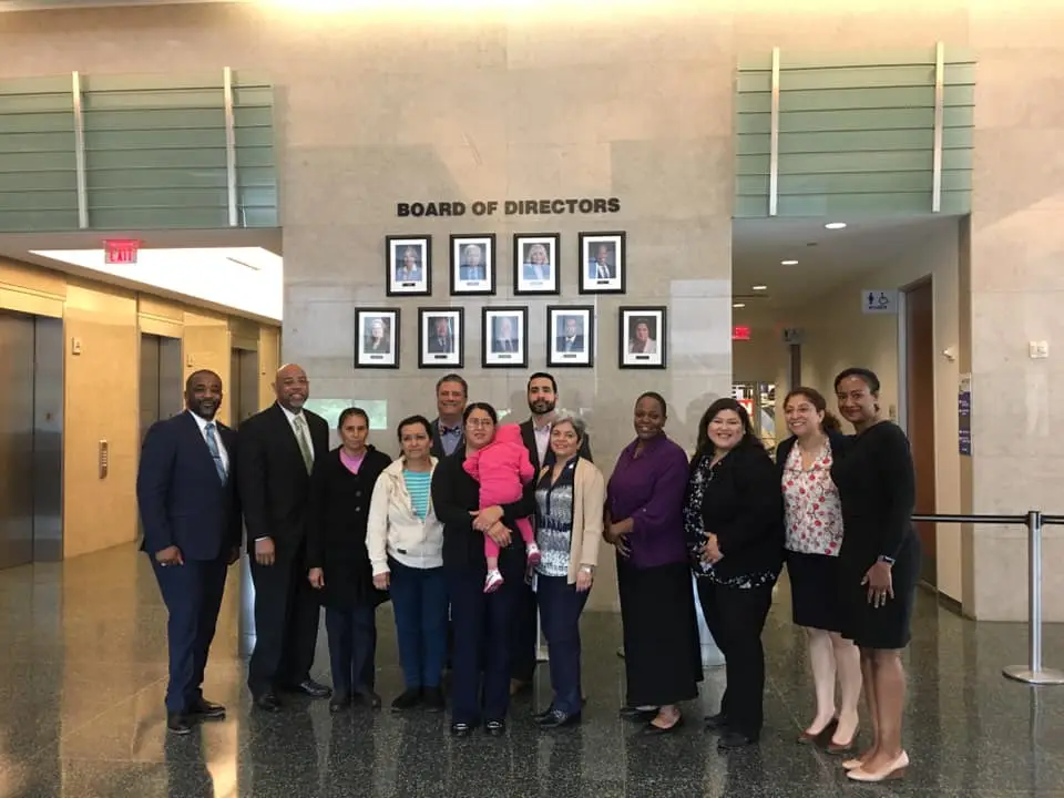 LINK Houston and Eastex-Jensen Community at METRO Board meeting on 3/28/19.