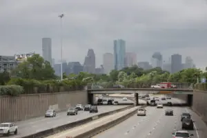 I-45 towards downtown (Photo Credit: Lucio Vasquez/Houston Public Media)