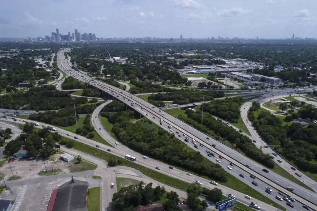 Image by Houston Chronicle: View of I-45.