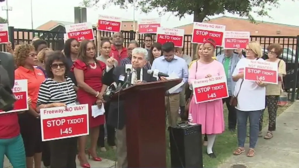 Advocates at the Delay the Vote Press Conference on July 23, 2019. Photo credit: FOX 26 News