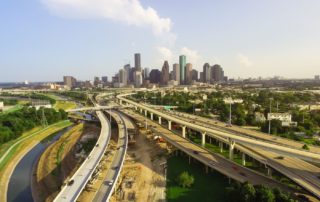 Photo credit: CURBED and Shutterstock "A section of I-45 in Houston, the focus of a massive $7 billion downtown highway expansion."