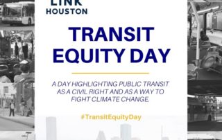 Transit Equity Day - A day to highlight public transit as a civil right and a way to fight climate change.
