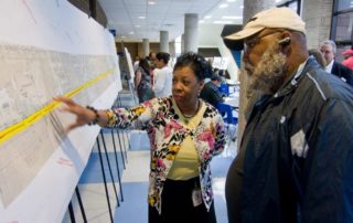 TxDOT public meetings normally provide an opportunity for residents to learn about infrastructure projects that could impact their communities. Photo: R. Clayton McKee, Freelance / For The Chronicle