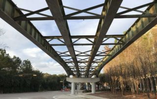 One of the three alternatives that Public Works presented for safety improvements where Midtown and Montrose meet would have kept the Brazos Street ramp from Spur 527 up like this as a kind of infrastructural sculpture.Photo: Allyn West