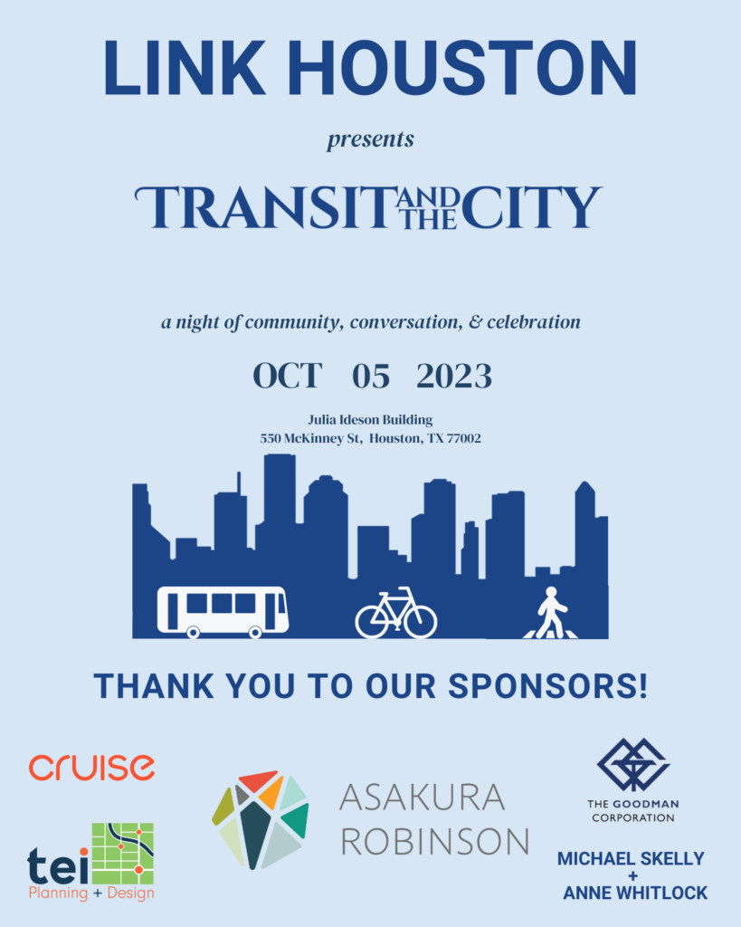 Transit and the City Flyer  with Sponsor Logos