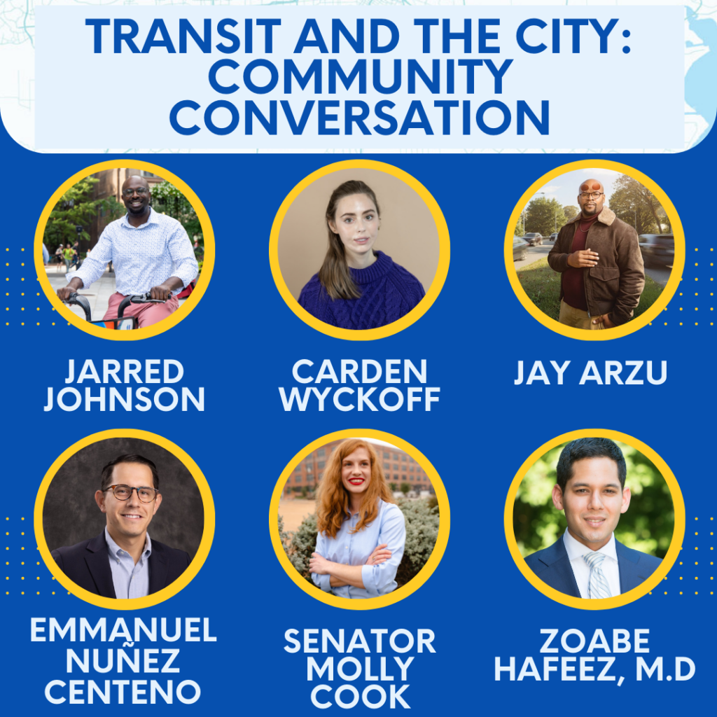 Panelists include: Carden Wykoff, Jarred Johnson, Jay Arzu, Emmanuel Nunez Centeno, Senator Molly Cook, and Zoabe Hafeez, M.D.